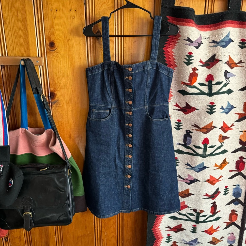 Madewell Button Front Jean Dress